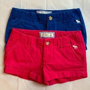 Abercrombie Blue and Pink Shorts